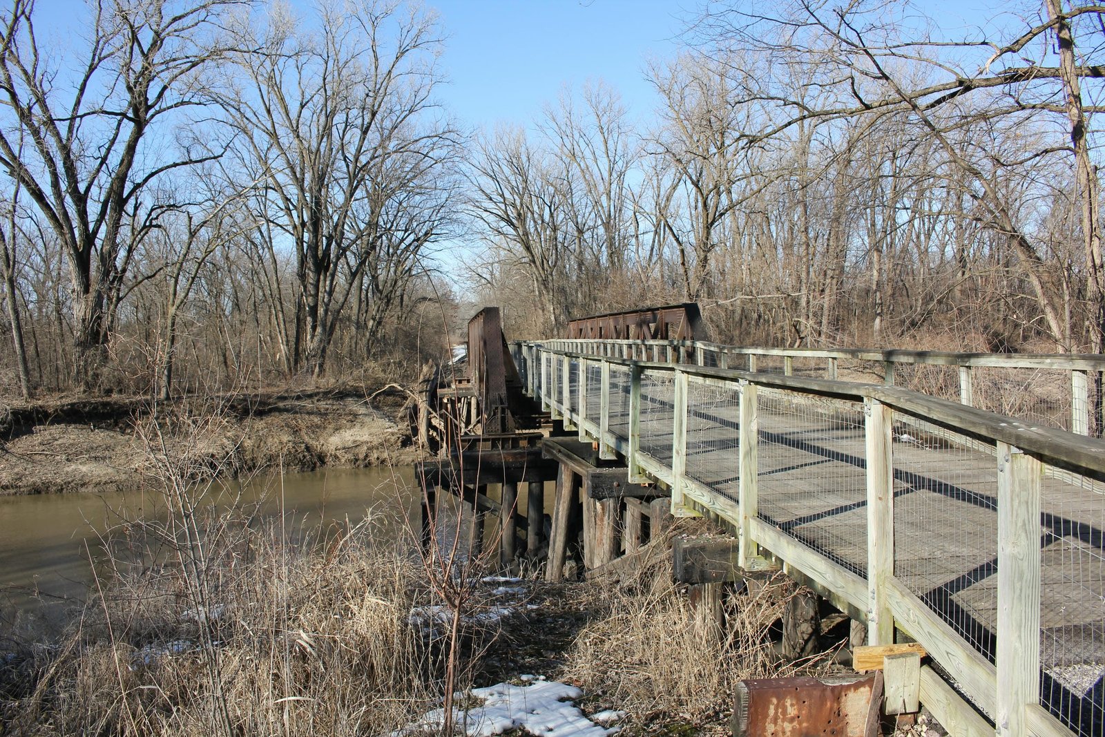 Looking north